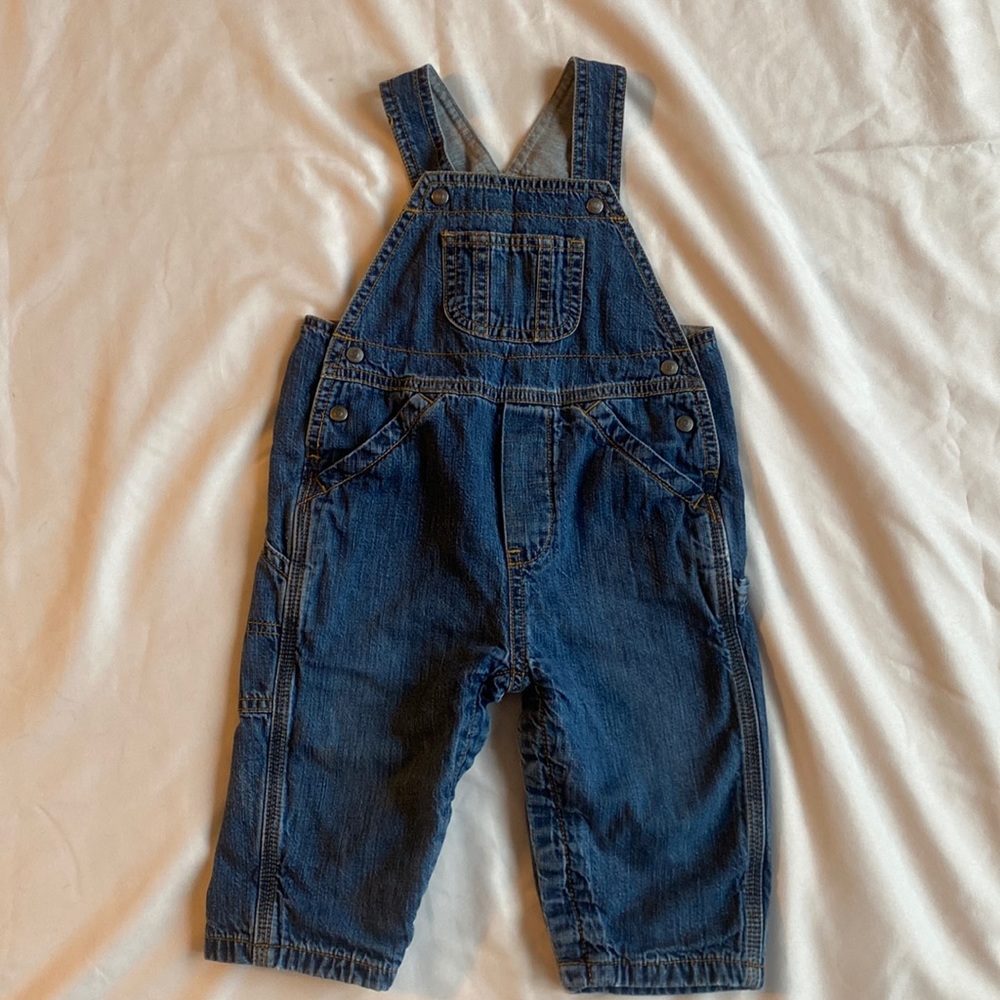 Baby GAP lined denim overalls 12-18 months